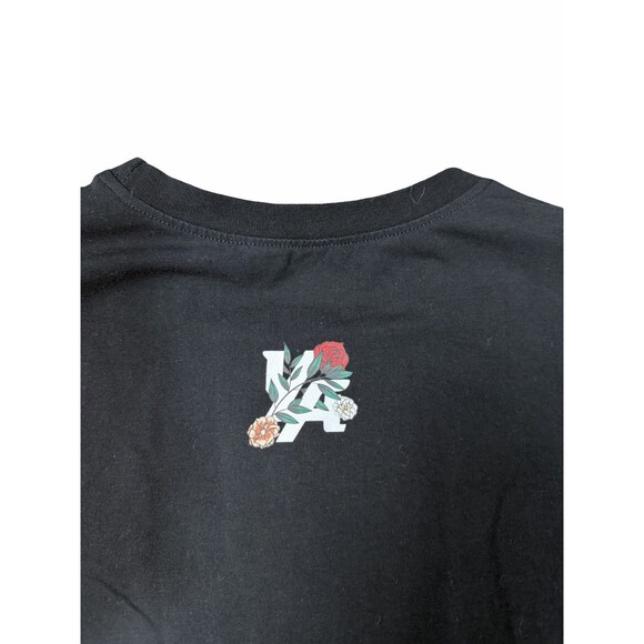 YOUNGLA Astro Affairs Astronaut Floral Men T-Shirt Tee Black Size S / M Graphic - Picture 8 of 9